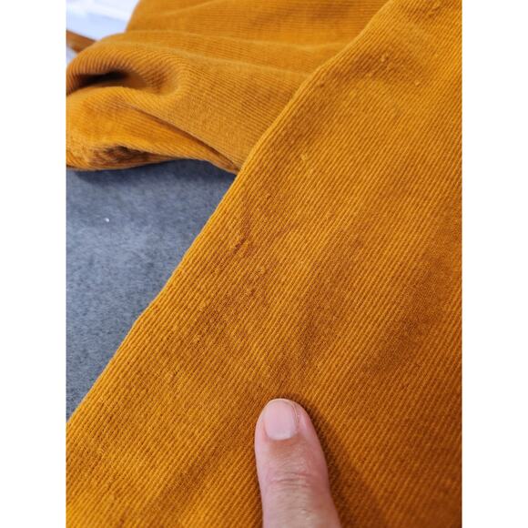 TERRITORY AHEAD Vtg Corduroy Button Up Men XXL Mustard Yellow Grandpacore Casual - Picture 8 of 12